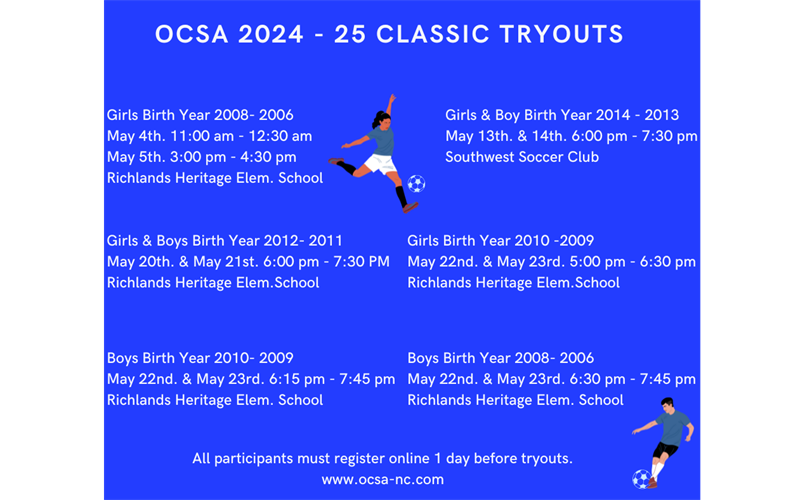 Classic Tryouts 2024-25