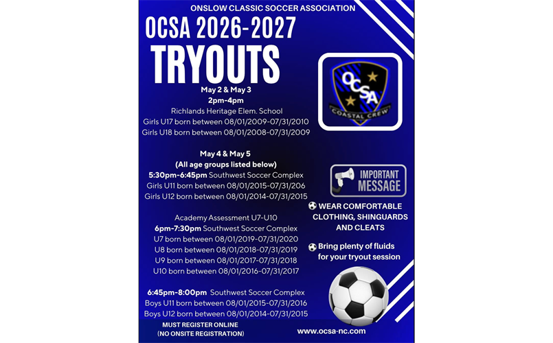 Tryouts 2026 - 2027